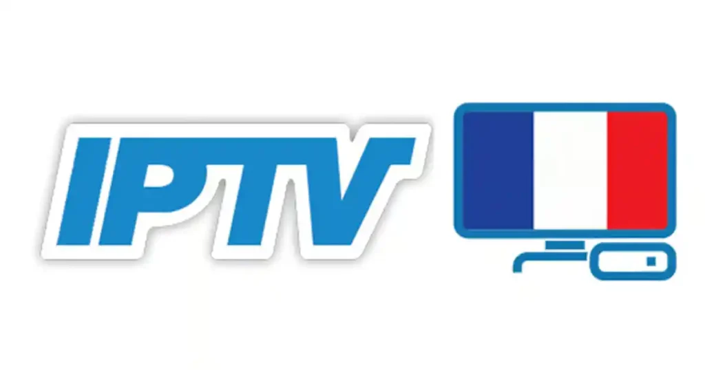 Logo IPTV France Pro représentant un écran TV avec les couleurs de la France pour les chaînes françaises en HD